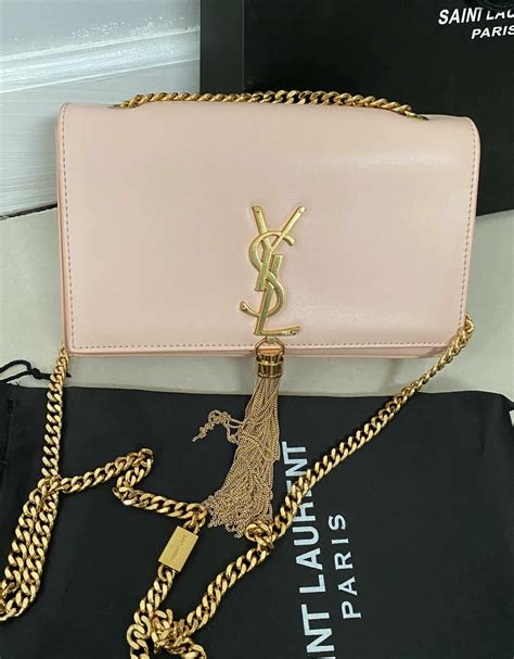 ysl pink kate tassel bag|Saint Laurent Kate Small Tassel YSL Crossbody Bag in Satin.